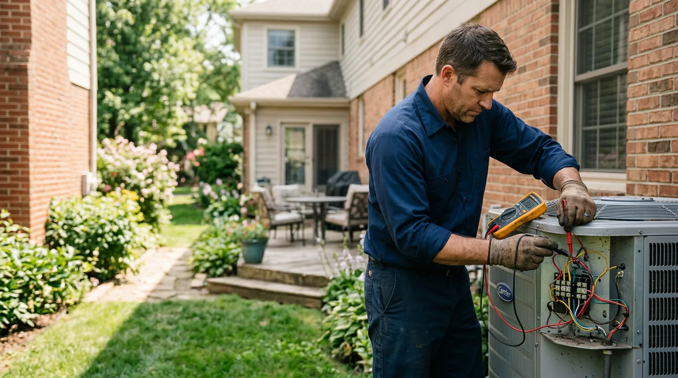HVAC technician working near Allentown, NJ